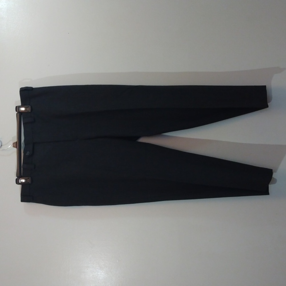 Lauren Ralph Lauren Gray Flannel Wool Pants 39* - 27.75 - Picture 2 of 13